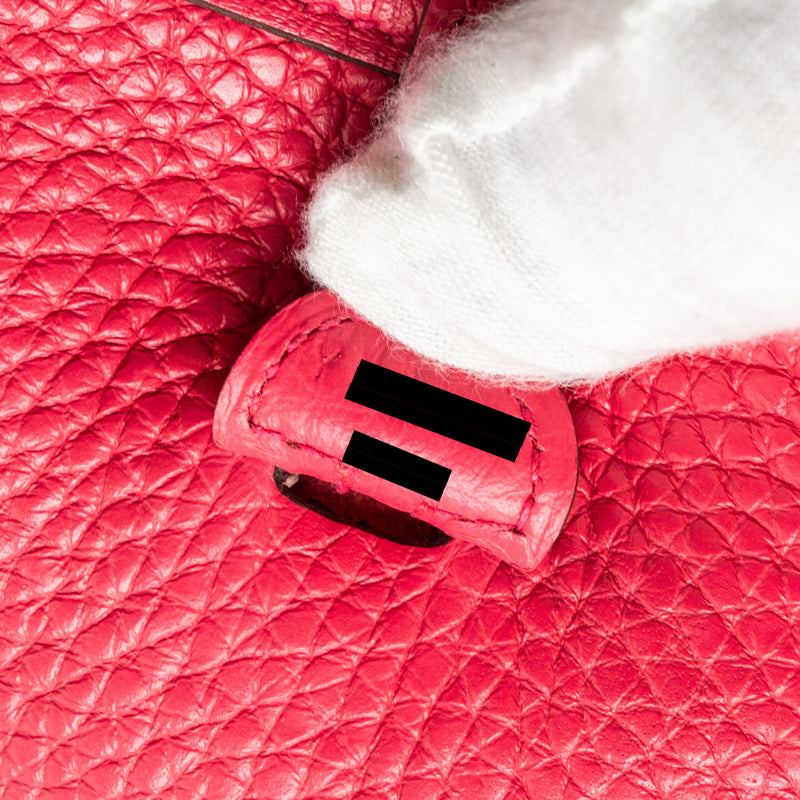 HERMES Mini Evelyne Clemence Rose Extreme SHW Stamp Y