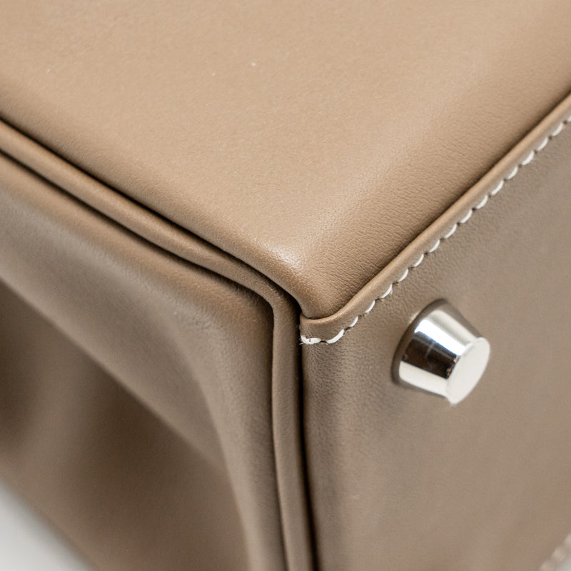 Hermes Kelly 25 swift Etoupe SHW Stamp D