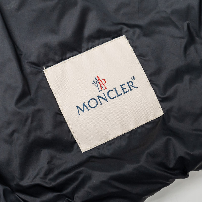 Moncler Size 2 Raie Packable Hooded Short Down Jacket Polyamide Black