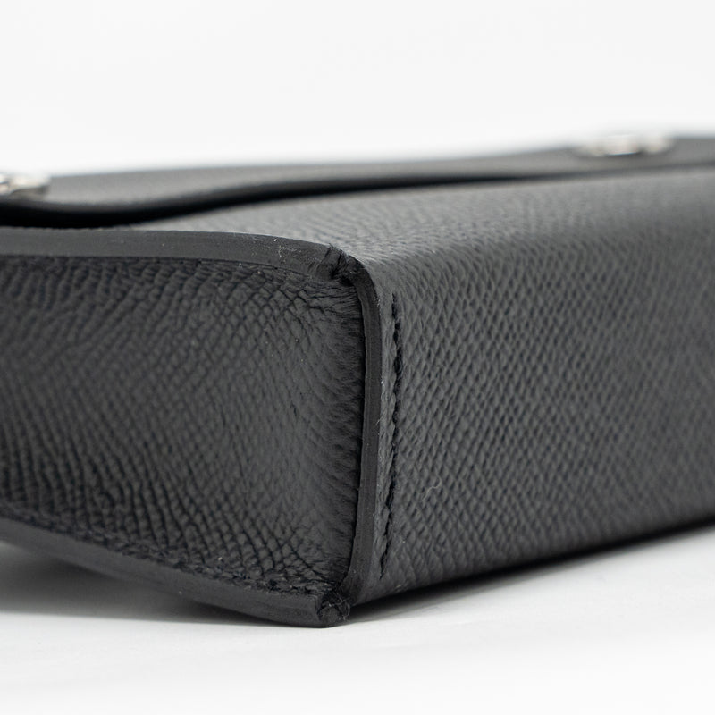 Hermes Hermesnap epsom black SHW stamp K