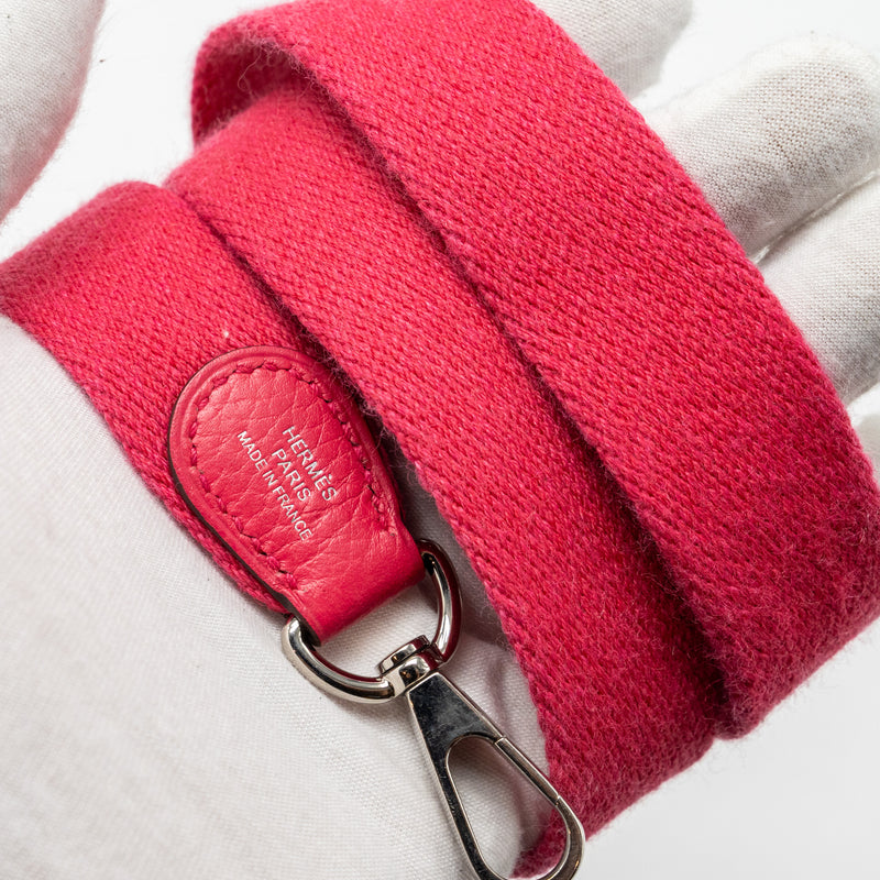 HERMES Mini Evelyne Clemence Rose Extreme SHW Stamp Y