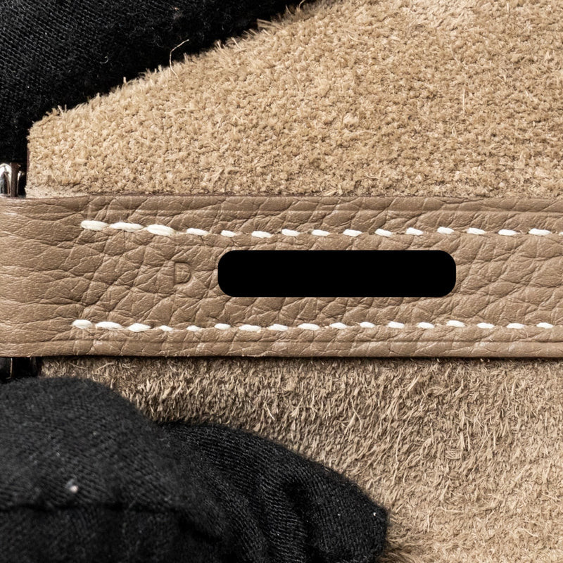 Hermes Picotin 22 Lock Bag Clemence Etoupe SHW Stamp D