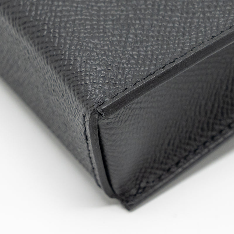 Hermes Hermesnap epsom black SHW stamp K