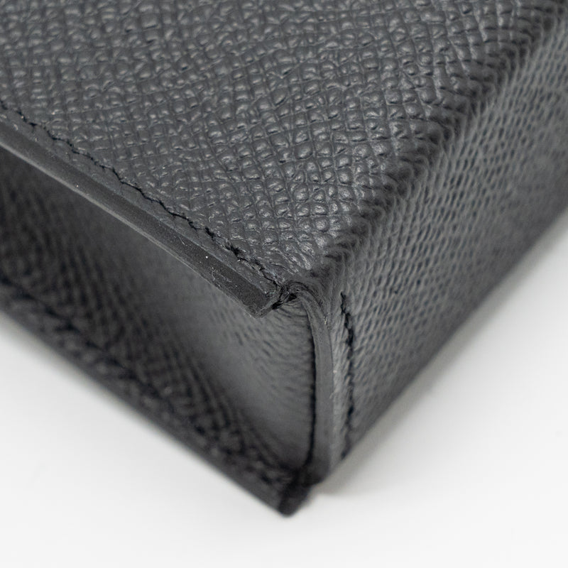 Hermes Hermesnap epsom black SHW stamp K