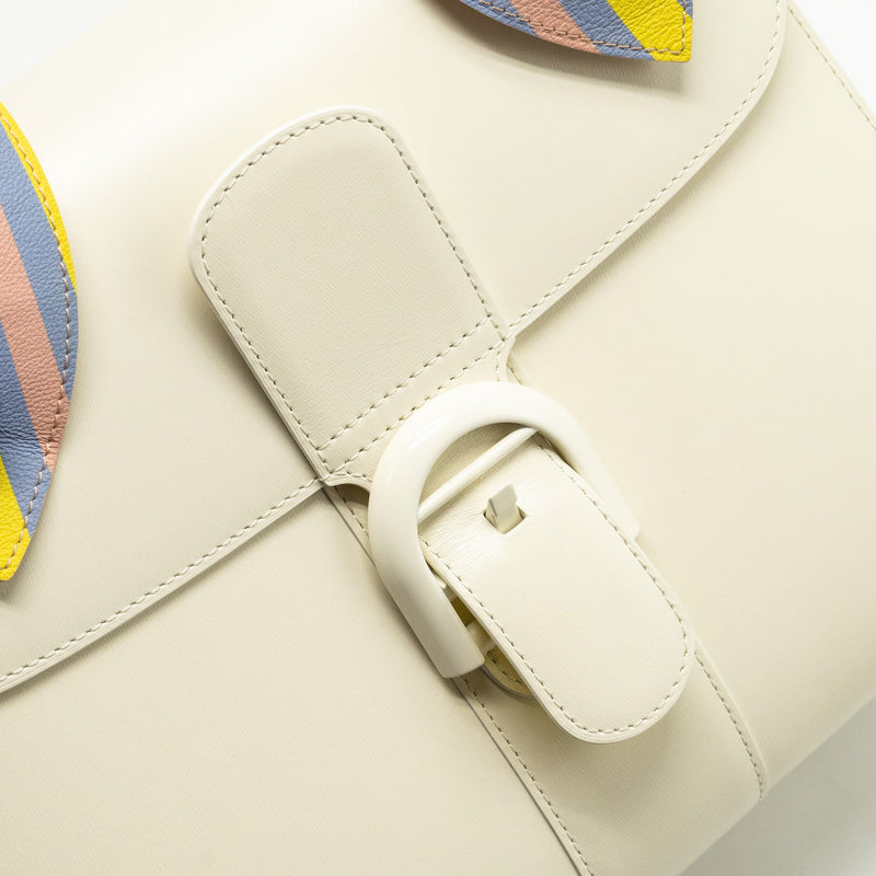 Delvaux Brilliant MM Magic Box Calfskin White/Multicolour SHW