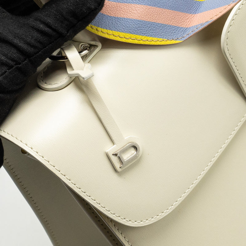 Delvaux Brilliant MM Magic Box Calfskin White/Multicolour SHW