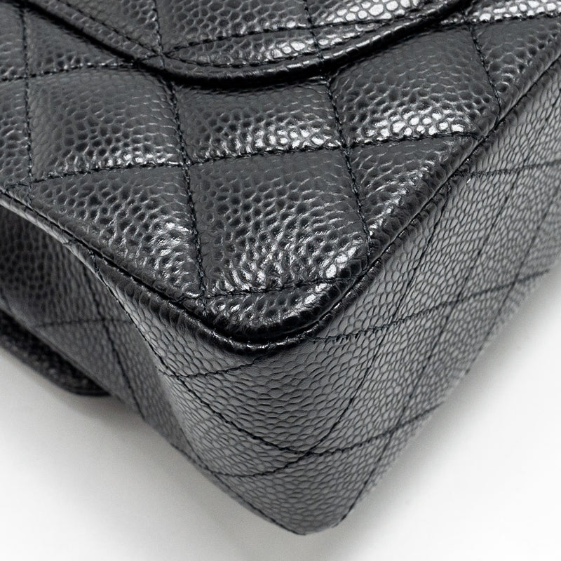 Chanel Small Classic Double Flap Bag Caviar BLACK SHW (Microchip)