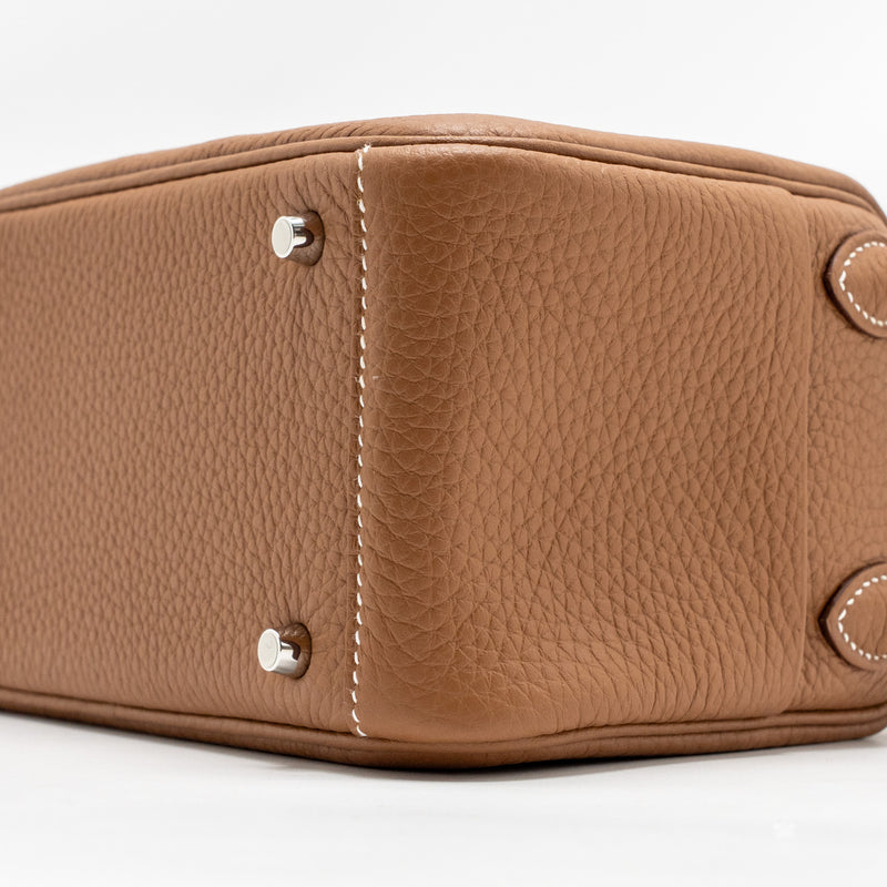 Hermes Mini Lindy II Clemence Gold SHW Stamp K