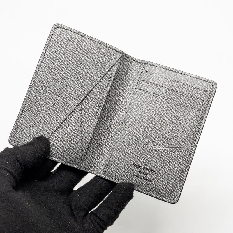 Louis Vuitton pocket organiser monogram Eclipse canvas silver