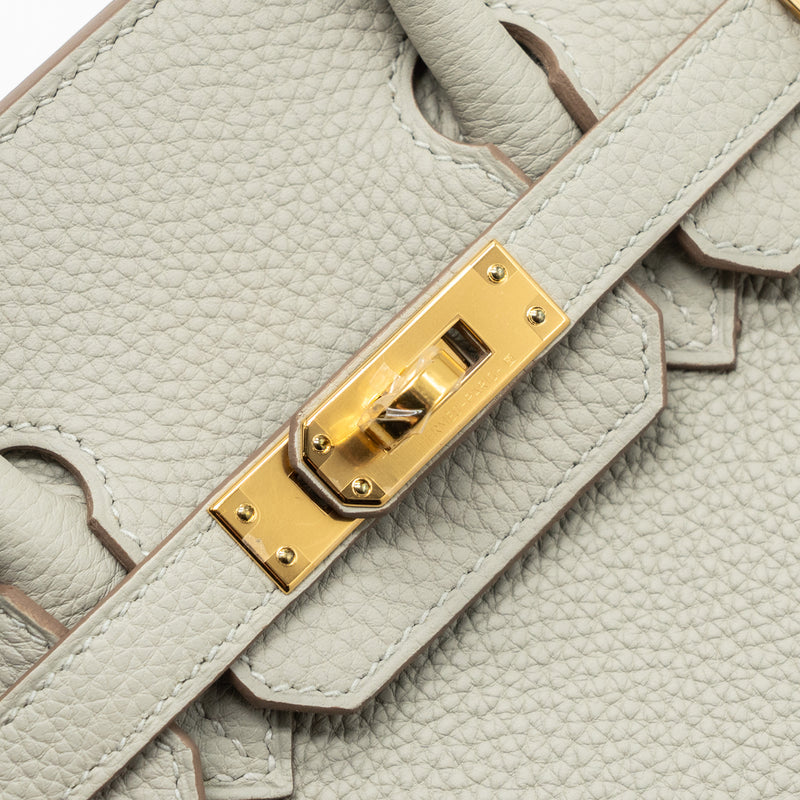 Hermes Birkin 25 Togo Gris Perle GHW Stamp U