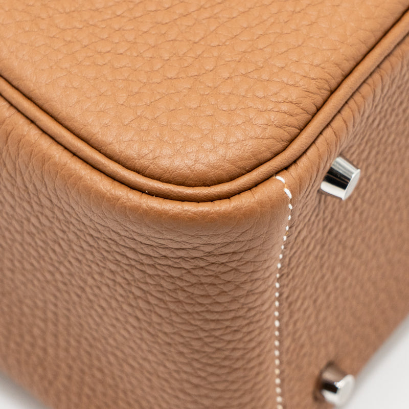 Hermes Mini Lindy II Clemence Gold SHW Stamp K