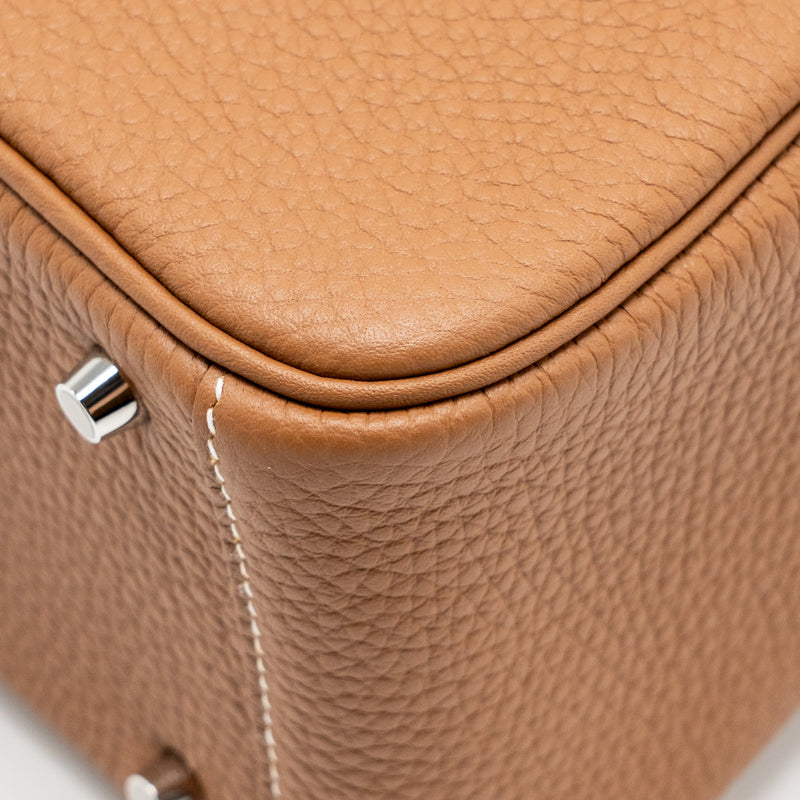 Hermes Mini Lindy II Clemence Gold SHW Stamp K