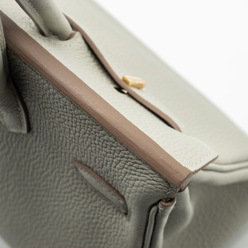 Hermes Birkin 25 Togo Gris Perle GHW Stamp U