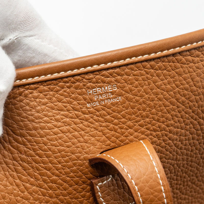 Hermes Evelyn 29 Clemence Gold SHW stamp B