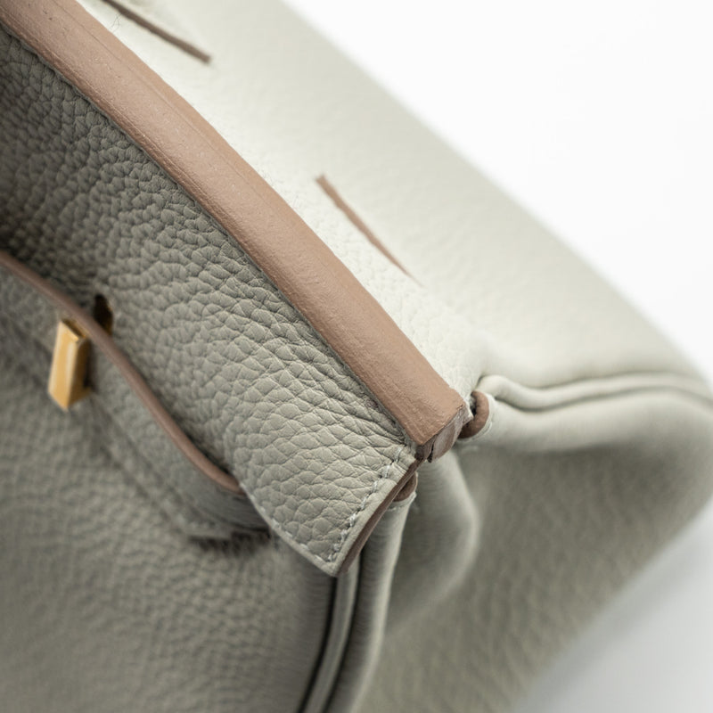 Hermes Birkin 25 Togo Gris Perle GHW Stamp U