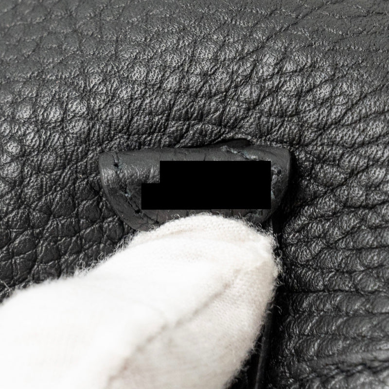 Hermes Mini Evelyne Clemence Black SHW Stamp Z