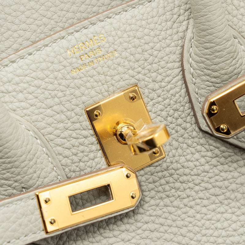Hermes Birkin 25 Togo Gris Perle GHW Stamp U