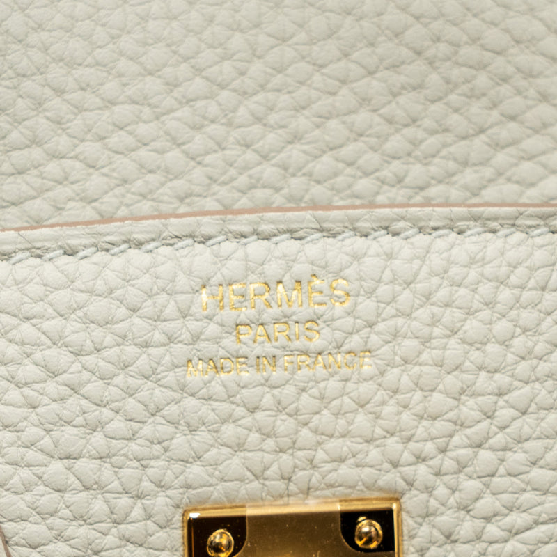 Hermes Birkin 25 Togo Gris Perle GHW Stamp U