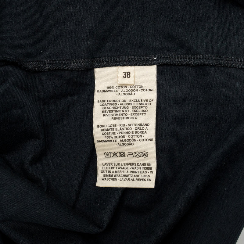 Hermes Size 38 Figure Artistique T-Shirt Cotton Black/Multicoloured