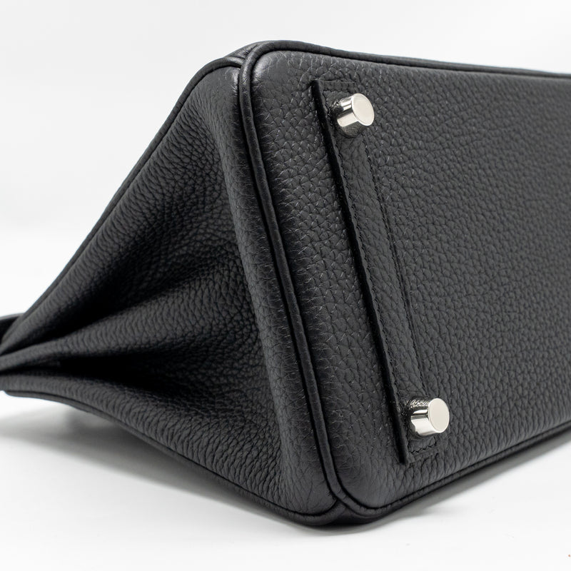 Hermes Birkin 25 Togo black SHW stamp K