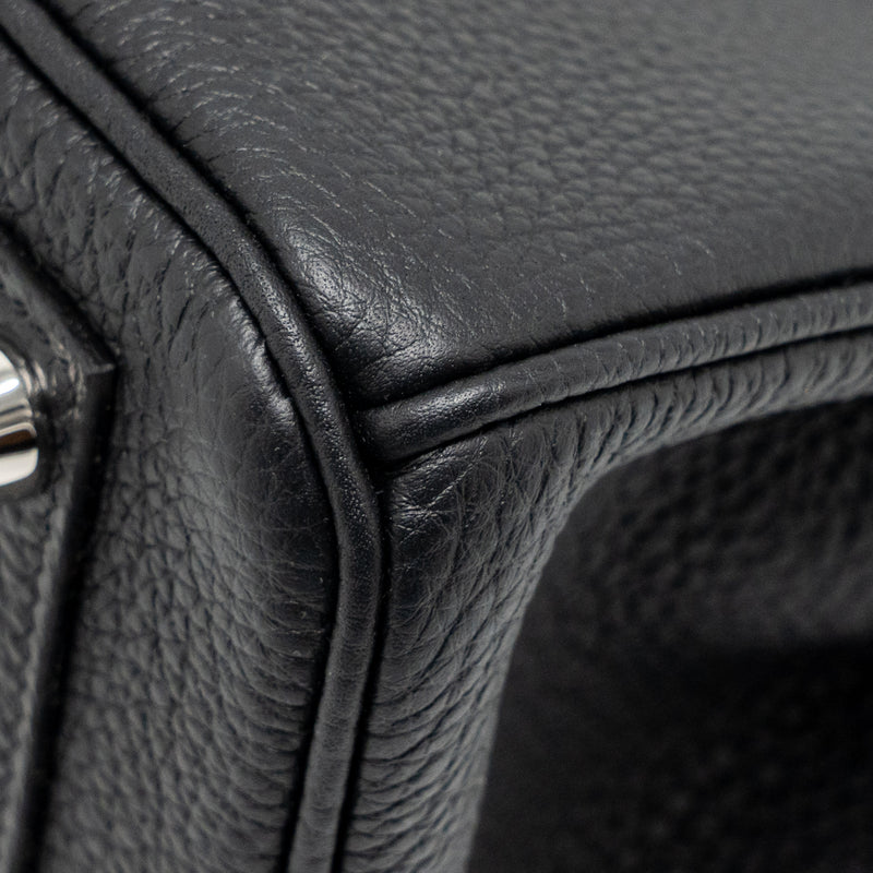Hermes Birkin 25 Togo black SHW stamp K