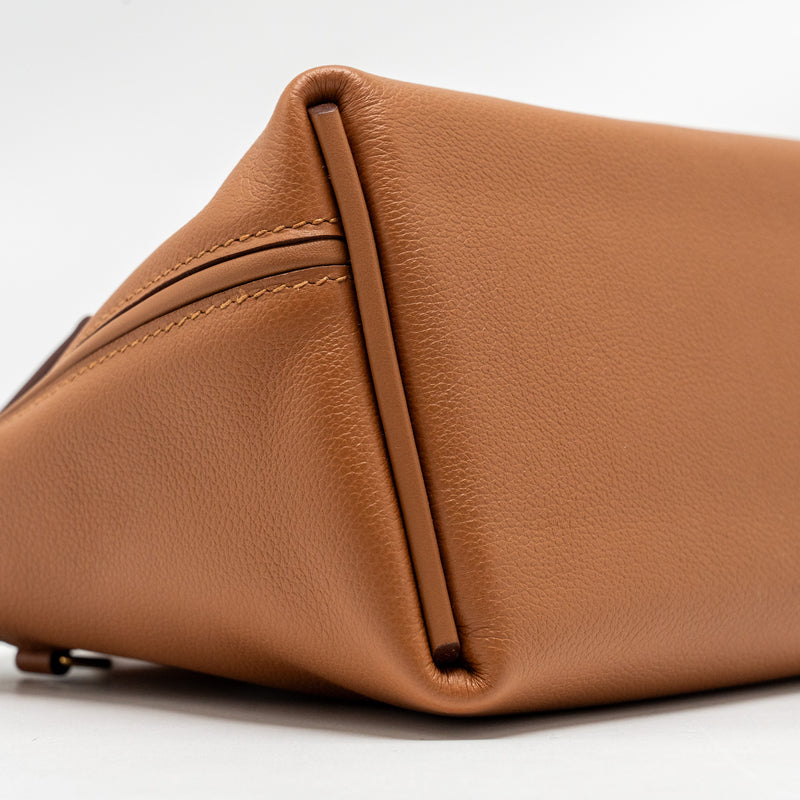 Hermes Mini 24/24 2424-21 Bag Evercolor/ Swift Gold GHW Stamp B