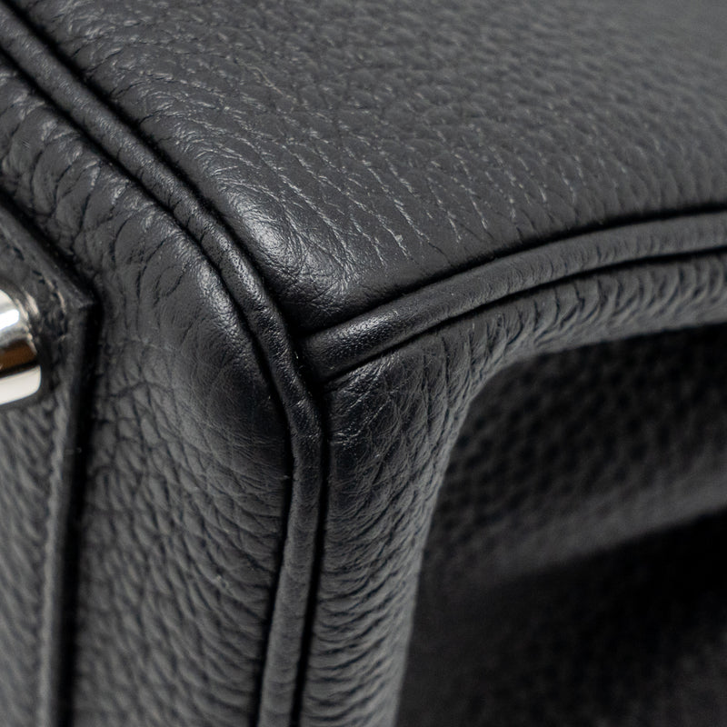 Hermes Birkin 25 Togo black SHW stamp K