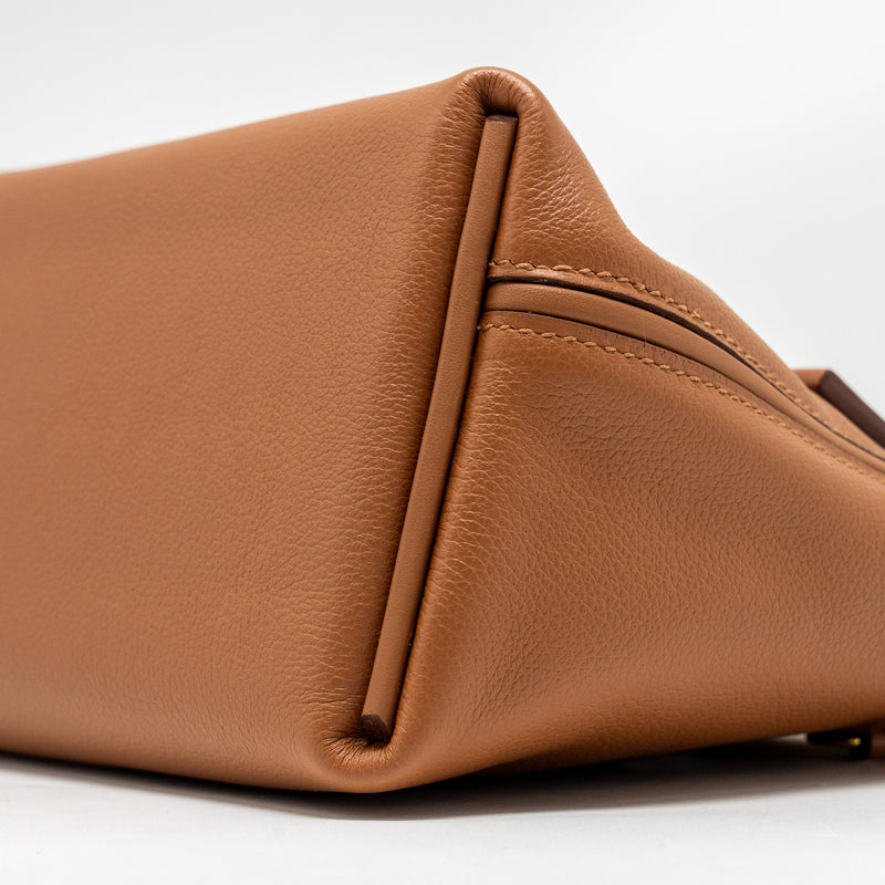 Hermes Mini 24/24 2424-21 Bag Evercolor/ Swift Gold GHW Stamp B