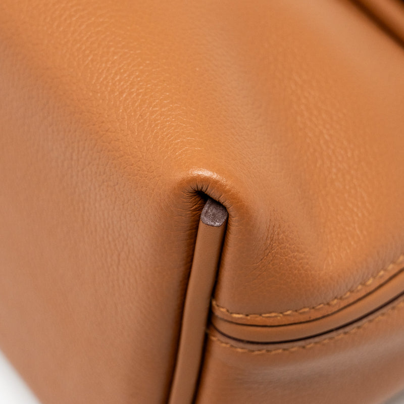 Hermes Mini 24/24 2424-21 Bag Evercolor/ Swift Gold GHW Stamp B