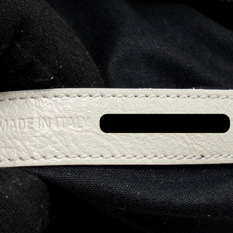 Balenciaga neo cajole city shoulder bag leather white SHW