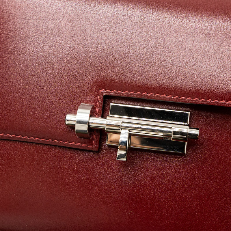 Hermes Mini Verrou Bag Tadelakt Rouge H SHW Stamp A