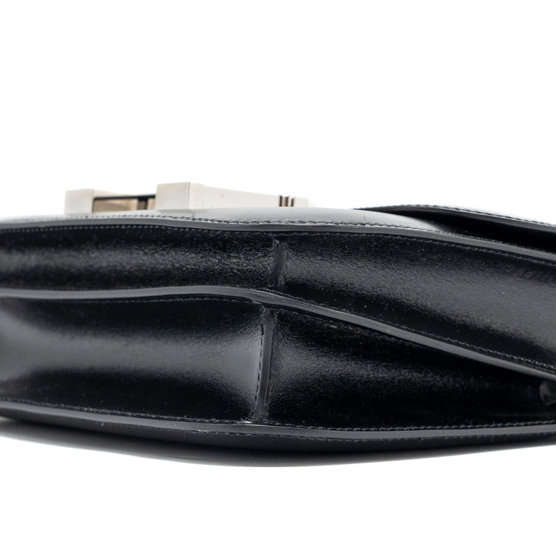 Hermes Mini Constance box calfskin black SHW stamp Y