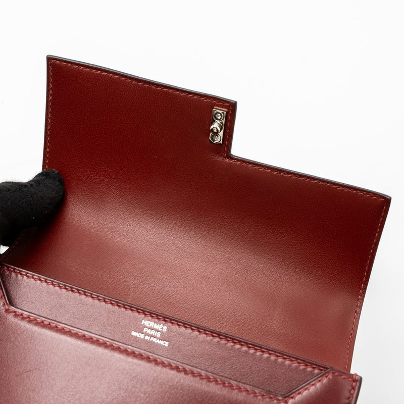 Hermes Mini Verrou Bag Tadelakt Rouge H SHW Stamp A