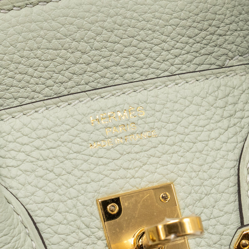 Hermes Birkin 25 togo Gris Neve GHW stamp B