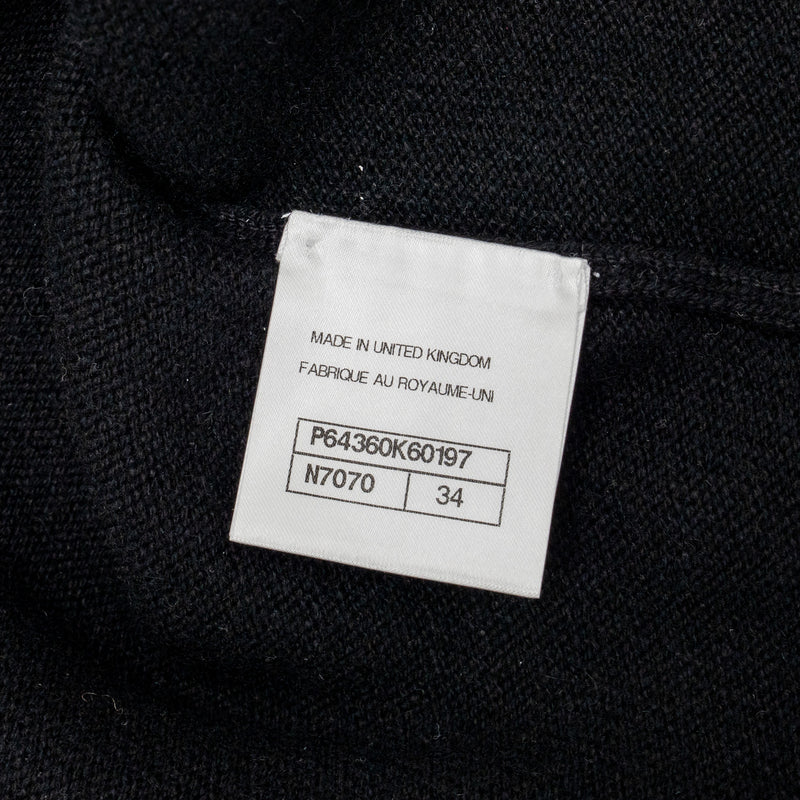 Chanel size 34 20S cardigan cashmere black / pink