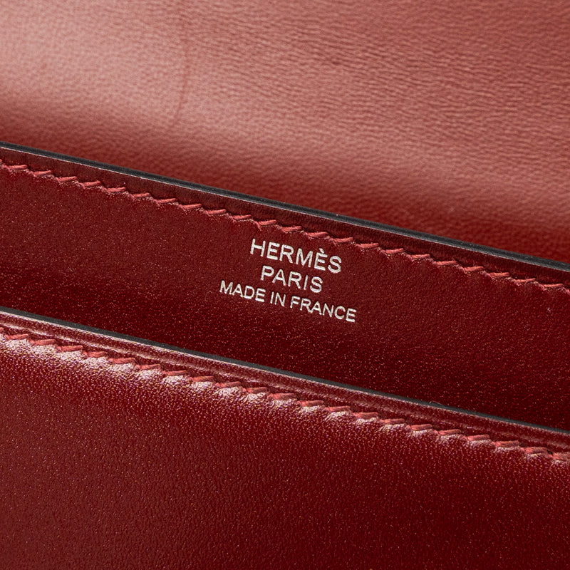 Hermes Mini Verrou Bag Tadelakt Rouge H SHW Stamp A