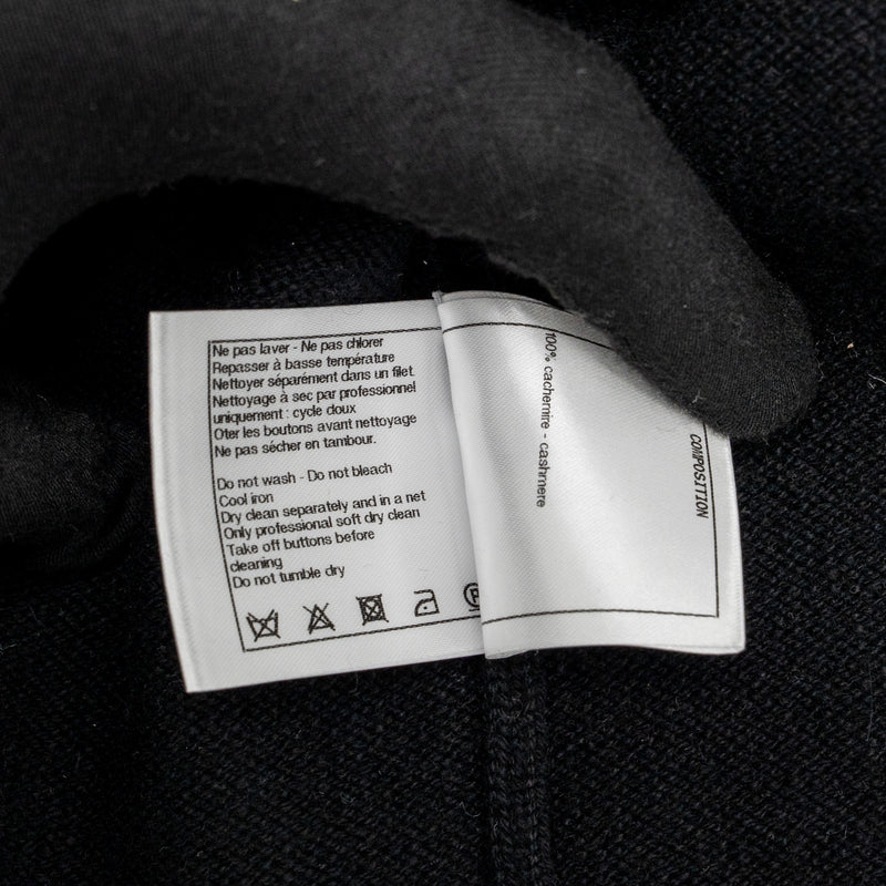 Chanel size 34 20S cardigan cashmere black / pink