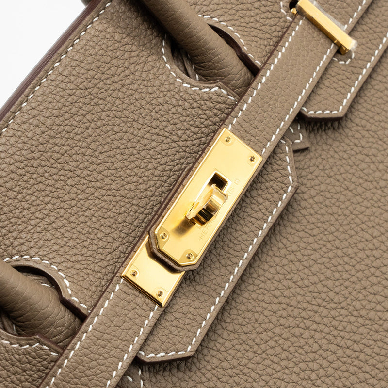 Hermes Birkin 30 Togo Etoupe GHW Stamp B