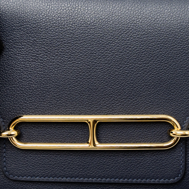 Hermes Mini Roulis Evercolour Blue Nuit GHW Stamp Y