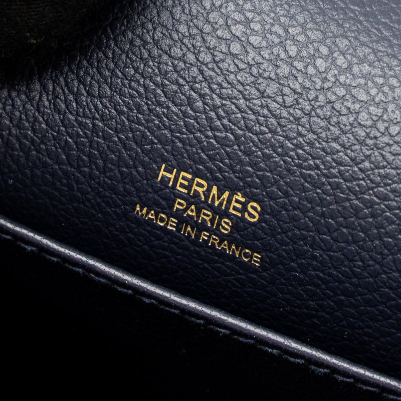 Hermes Mini Roulis Evercolour Blue Nuit GHW Stamp Y