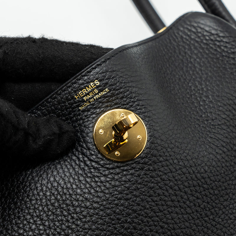 Hermes lindy 26 clemence black GHW stamp U