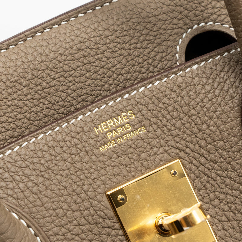 Hermes Birkin 30 Togo Etoupe GHW Stamp B