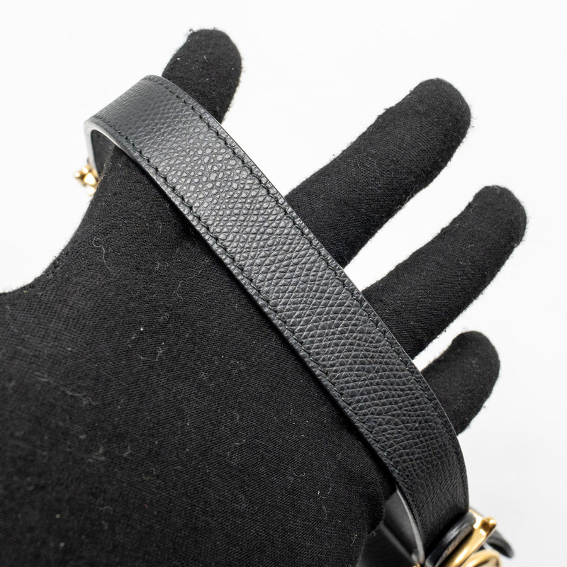 Dior Medium Saddle Bag Calfskin Black GHW