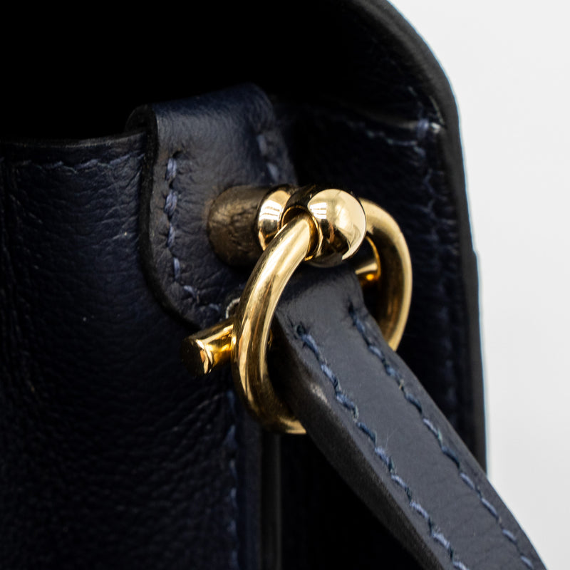 Hermes Mini Roulis Evercolour Blue Nuit GHW Stamp Y