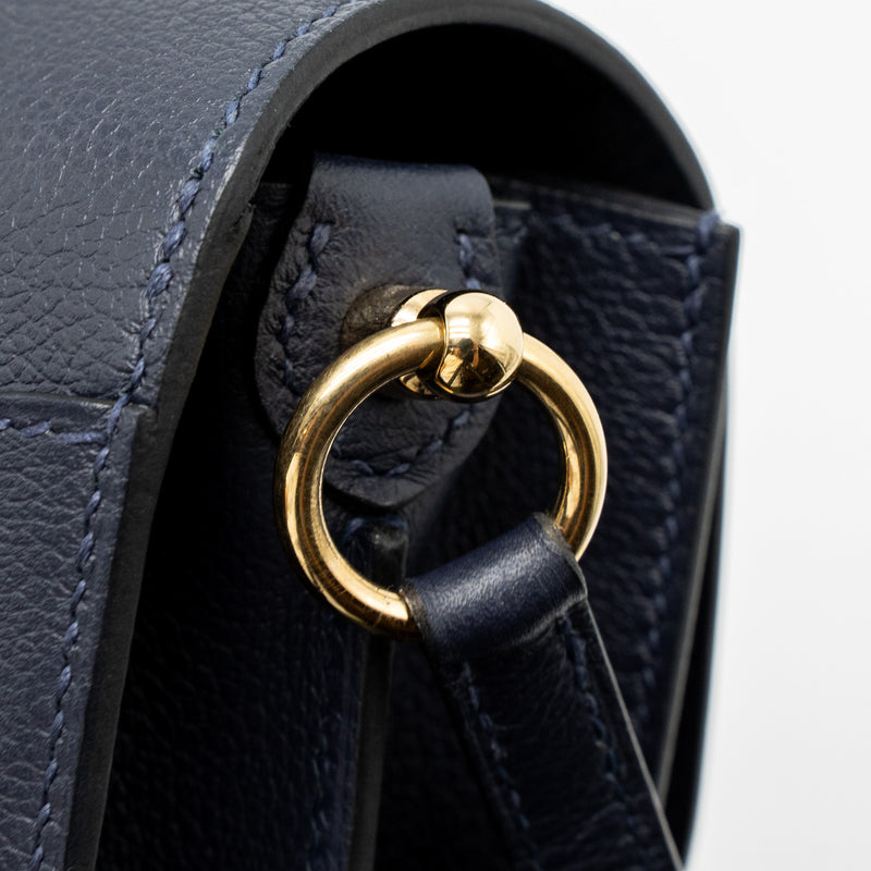 Hermes Mini Roulis Evercolour Blue Nuit GHW Stamp Y