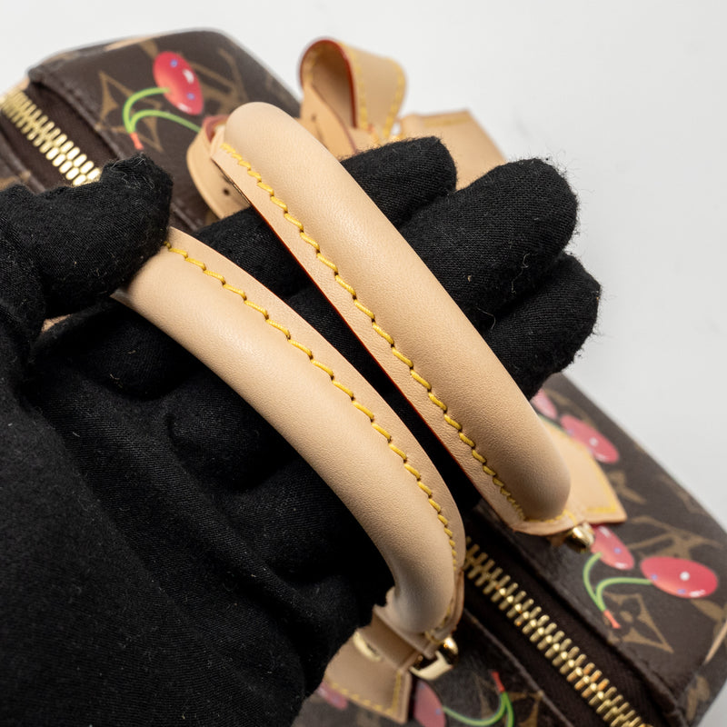 Louis Vuitton x Takashi Murakami Speedy Bandouliere 20 Monogram Cherry Coated Canvas Multicoloured GHW