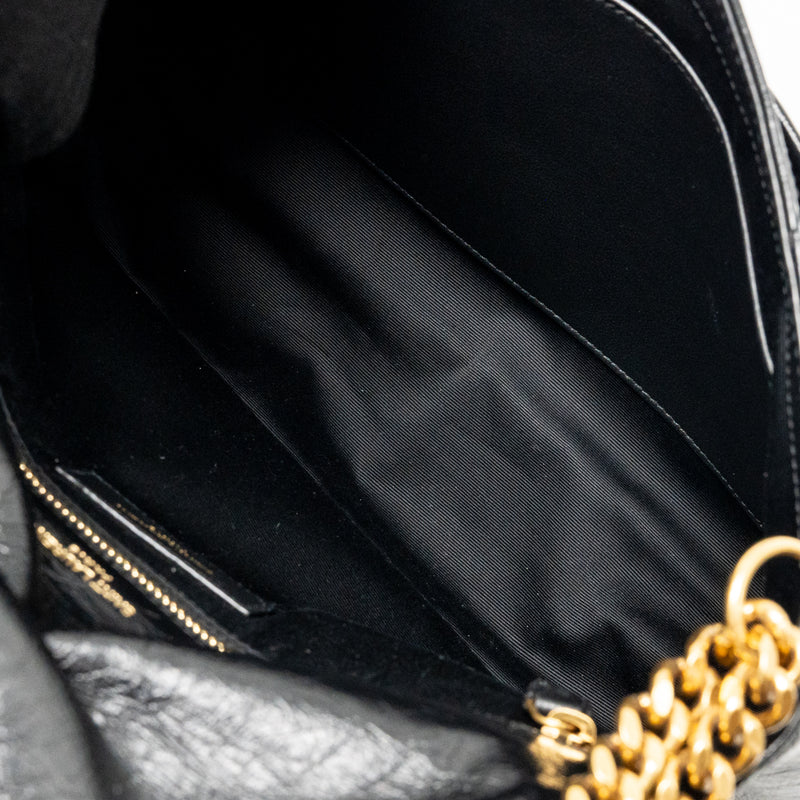 Saint Laurent/YSL Medium Niki Chain Bag Vintage Calfskin Black GHW