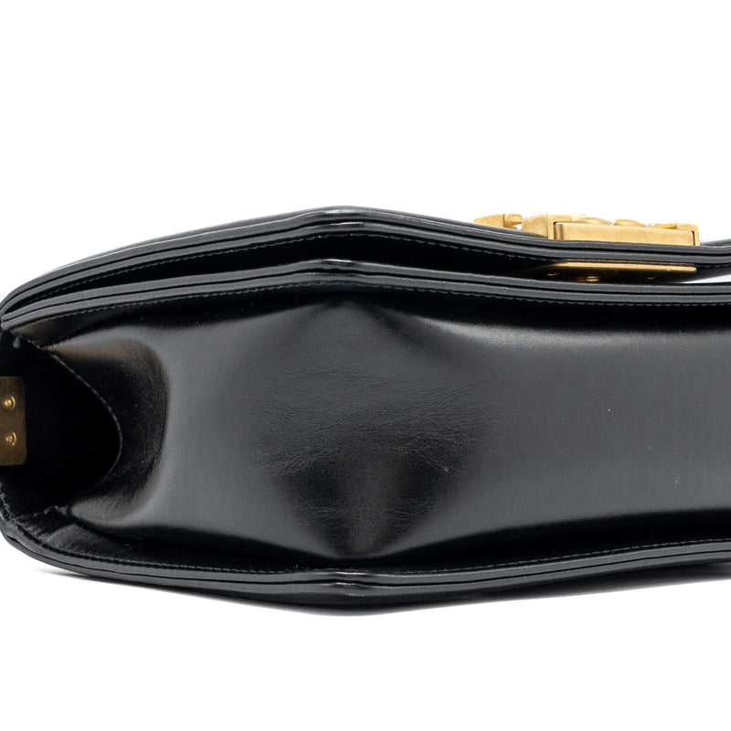 Chanel mini square boy bag limited edition calfskin black GHW (Microchip)