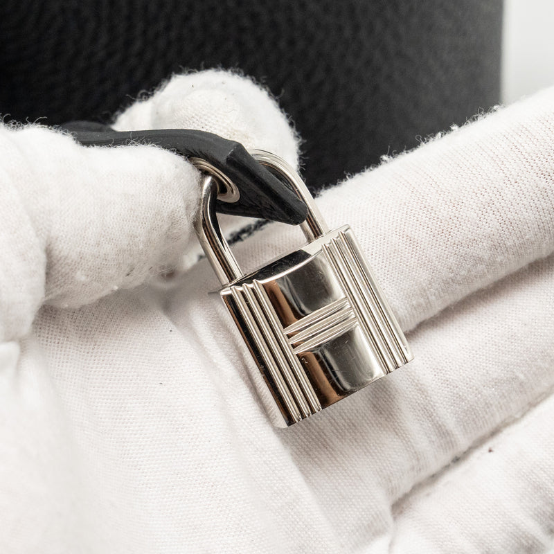 HERMES Picotin22 Lock Bag Clemence Black SHW Stamp B