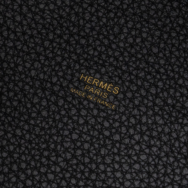 Hermes Picotin 18 Lock Bag Clemence Black GHW Stamp B